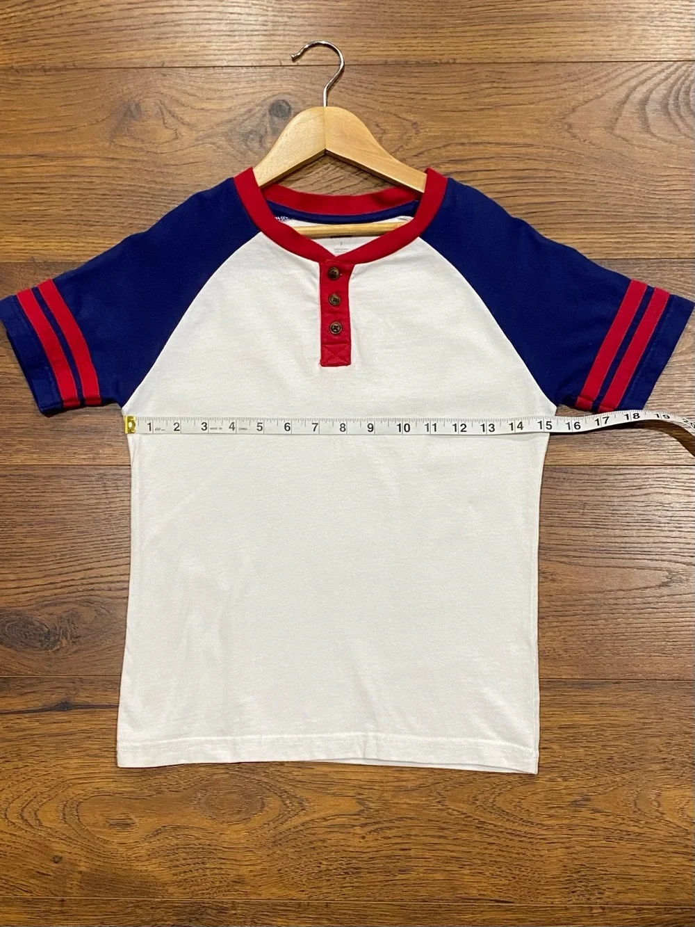 Gymboree Boys Patriotic Red White Blue Plaid Short Set Size 7